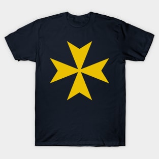 Cross of Saint John / Maltese cross (gold) T-Shirt